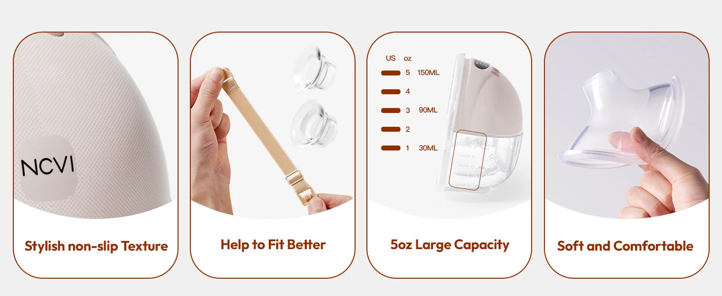 NCVI Hands-Free Wireless Breast Pump
