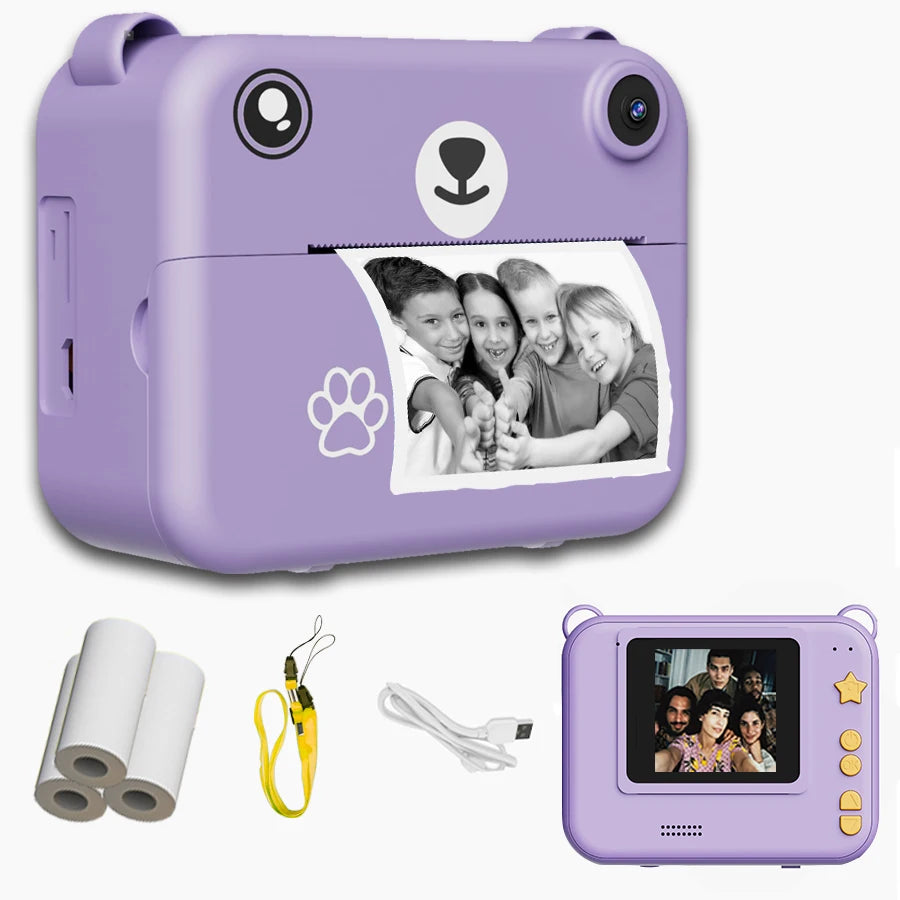 Kids Instant Print Camera 1080P HD