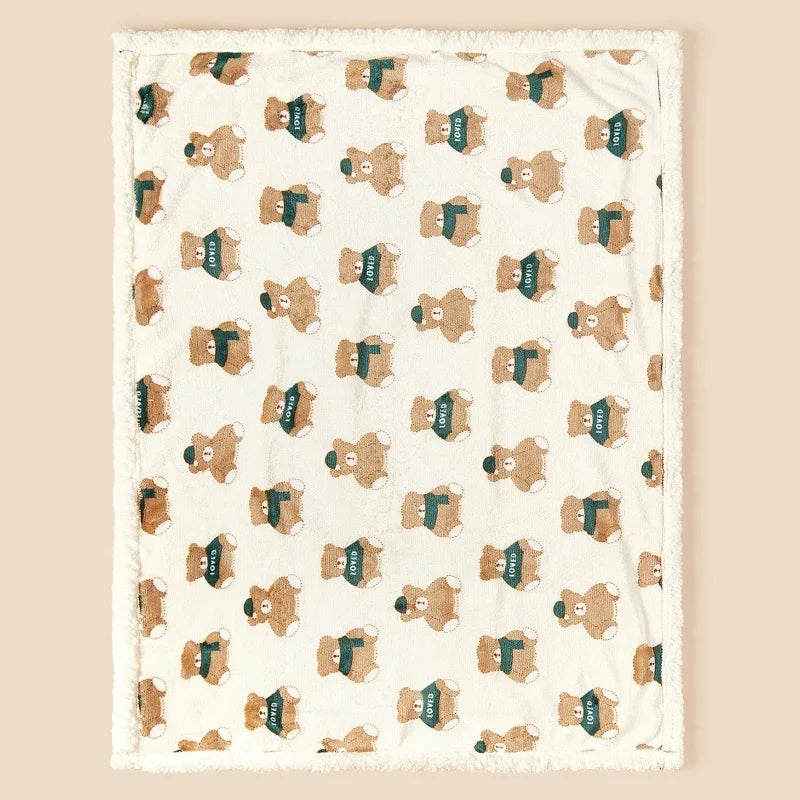 Fleece Lamb Baby Swaddle Blanket