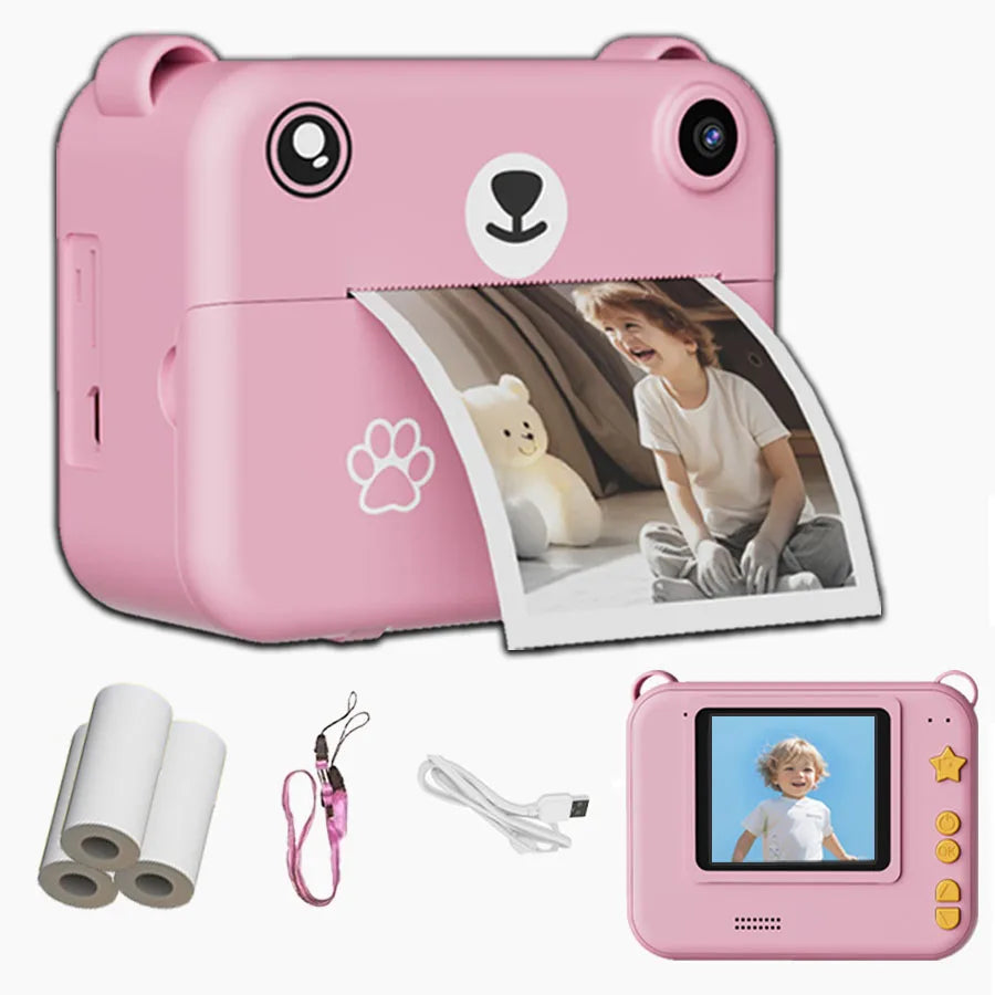 Kids Instant Print Camera 1080P HD