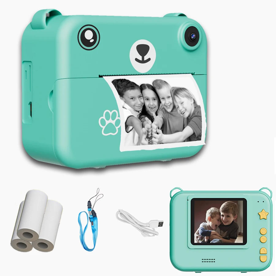 Kids Instant Print Camera 1080P HD