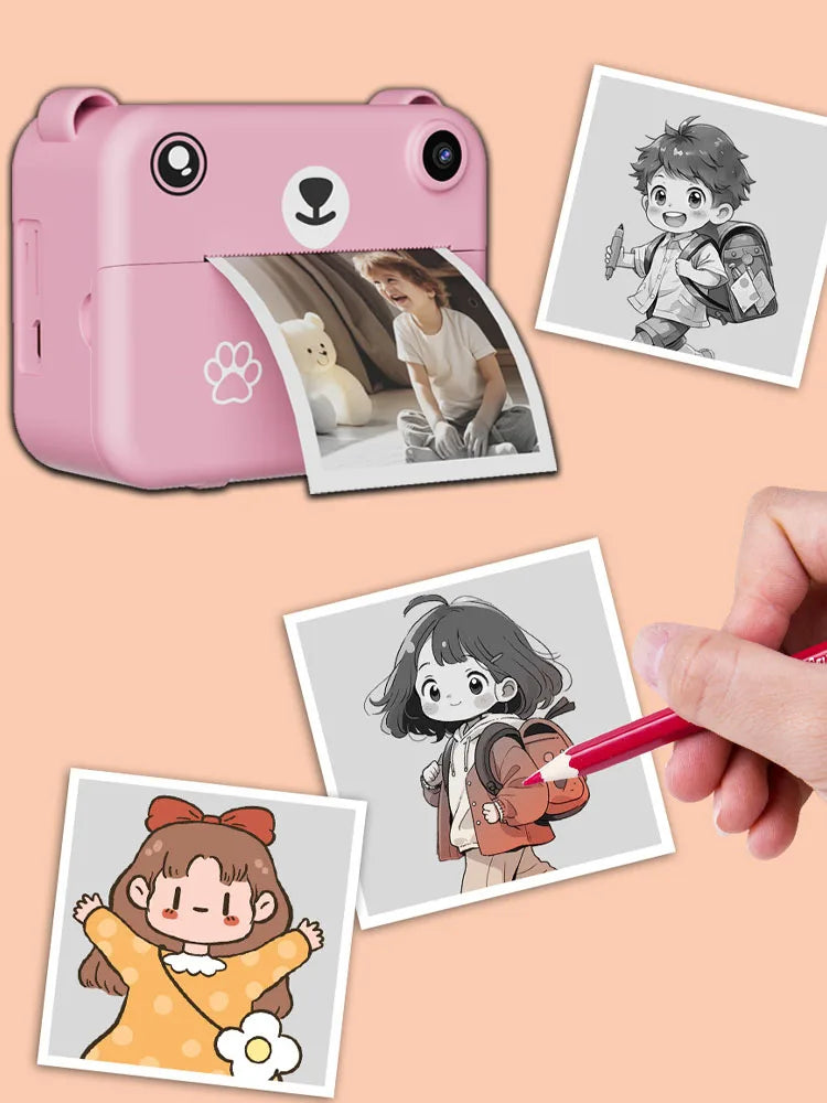 Kids Instant Print Camera 1080P HD