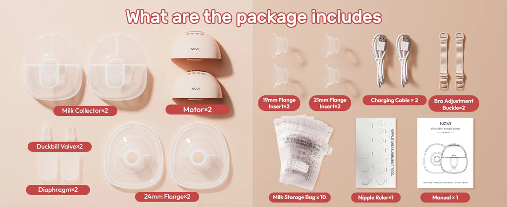 NCVI Hands-Free Wireless Breast Pump