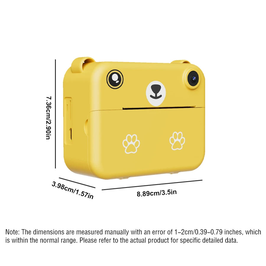 Kids Instant Print Camera 1080P HD