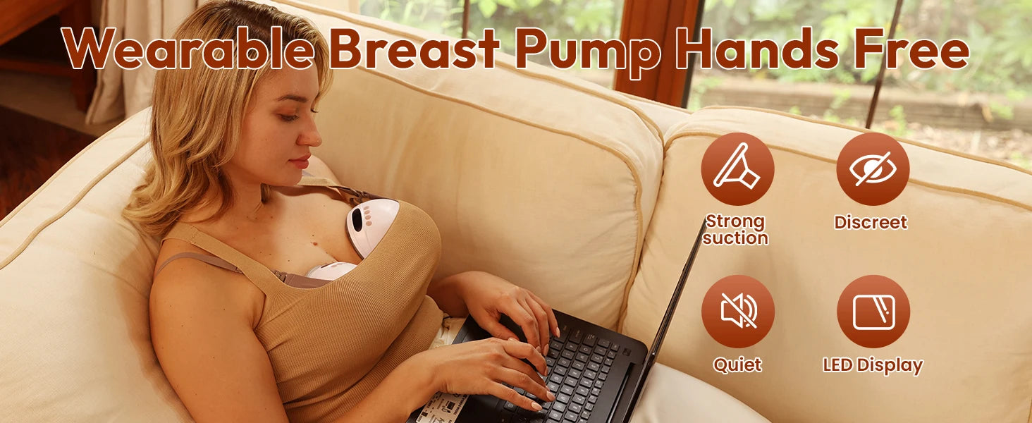 NCVI Hands-Free Wireless Breast Pump