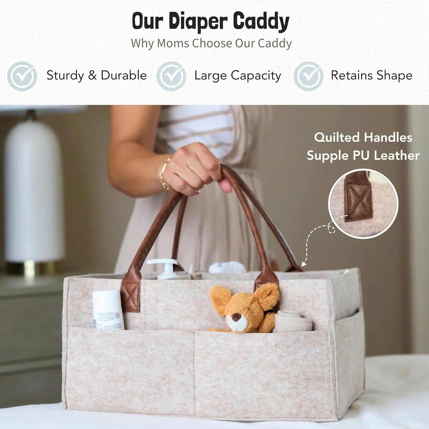 Baby Felt Storage Nursery Organizer Basket