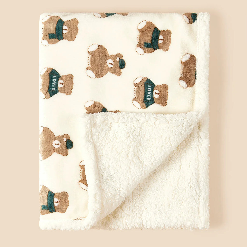 Fleece Lamb Baby Swaddle Blanket