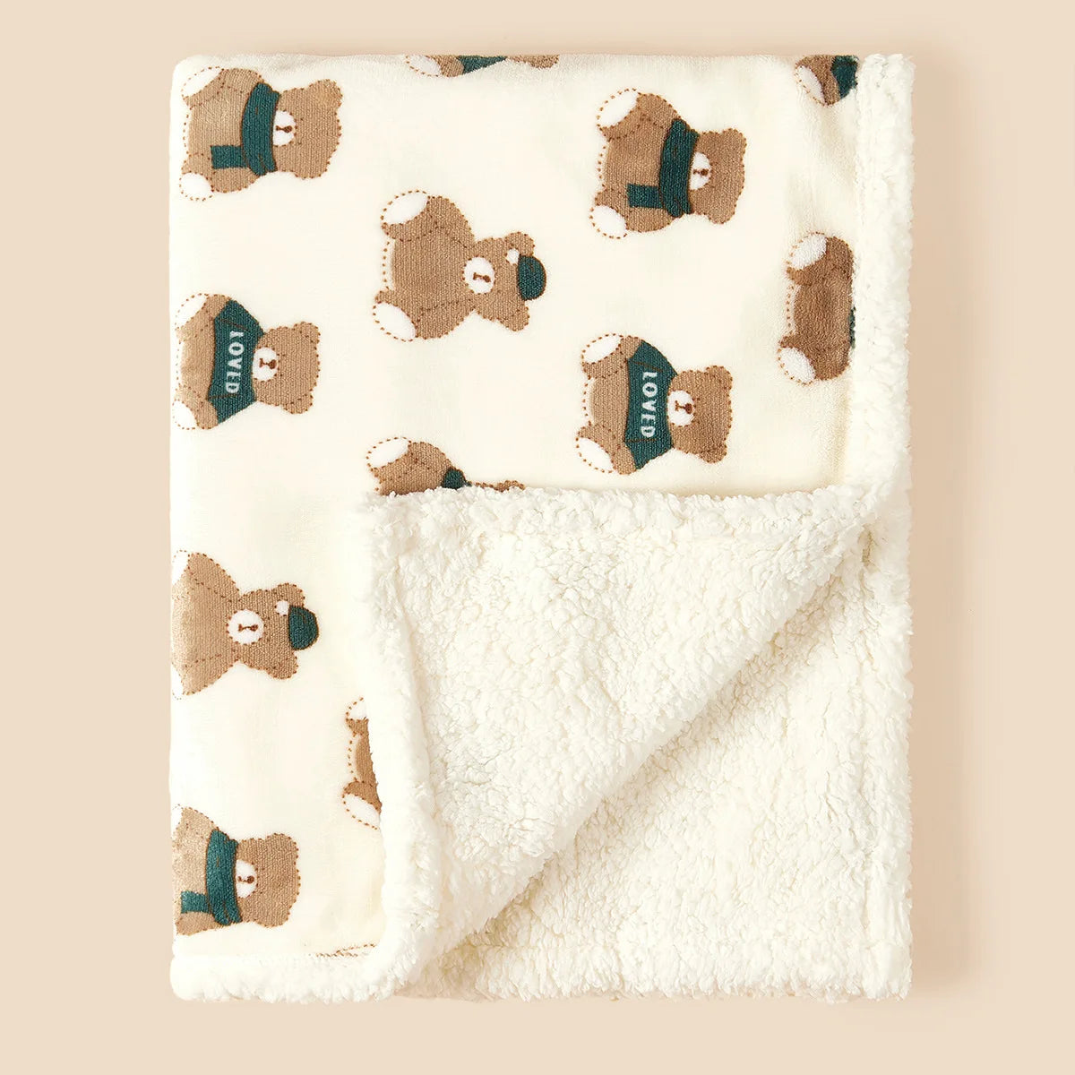 Fleece Lamb Baby Swaddle Blanket
