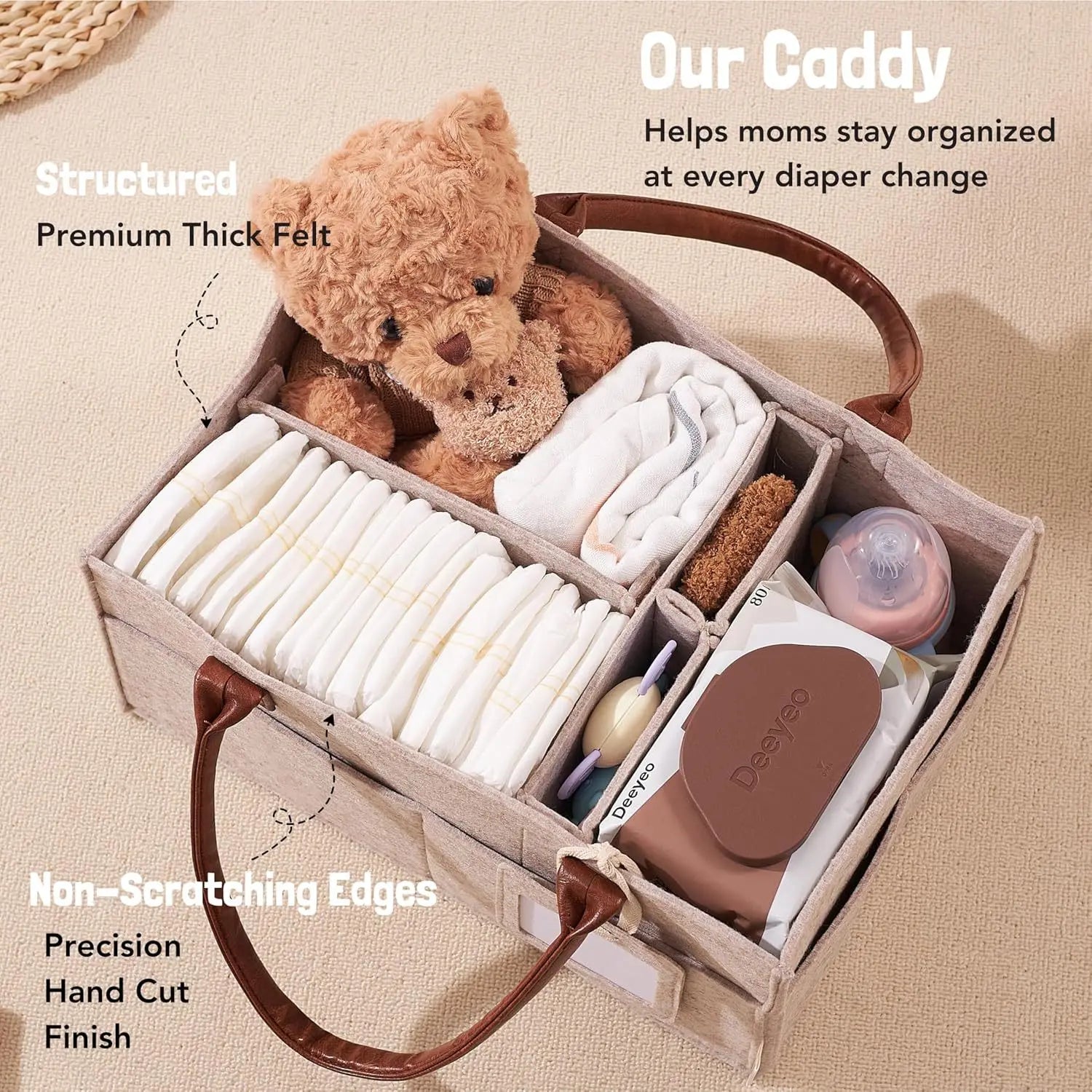 Baby Felt Storage Nursery Organizer Basket