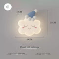 Pink Bow Cloud Wall Lamp – Kids Room